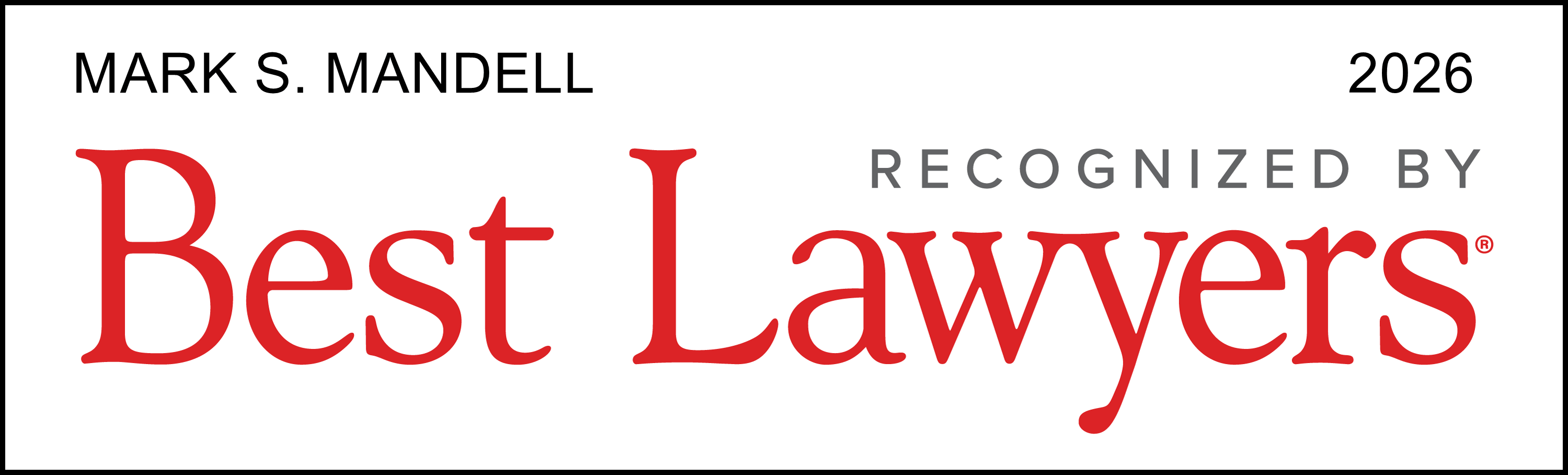 2026 Best Lawyers Mark Mandell