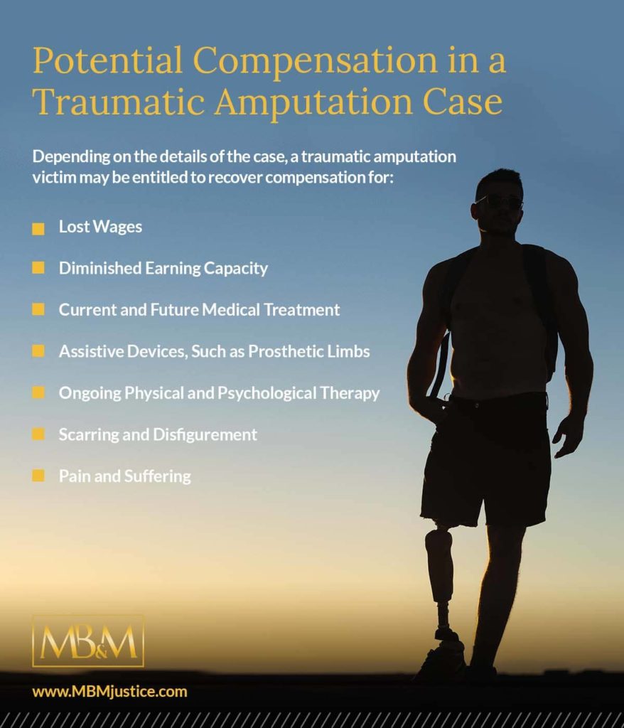 Potential Damages in a Traumatic Amputation Claim | Mandell, Boisclair and Mandell, Ltd