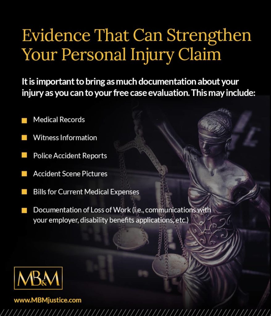 Evidence in a Personal Injury Claim | Mandell, Boisclair and Mandell, Ltd.